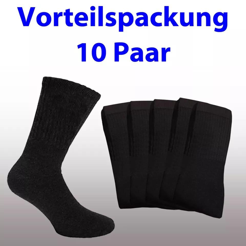 Freizeit Socken schwarz, 70 % Baumwolle