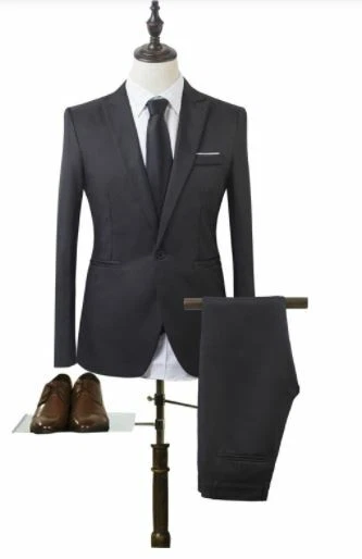 Männer Anzug zweiteilige Männer Kleidung Schwarz