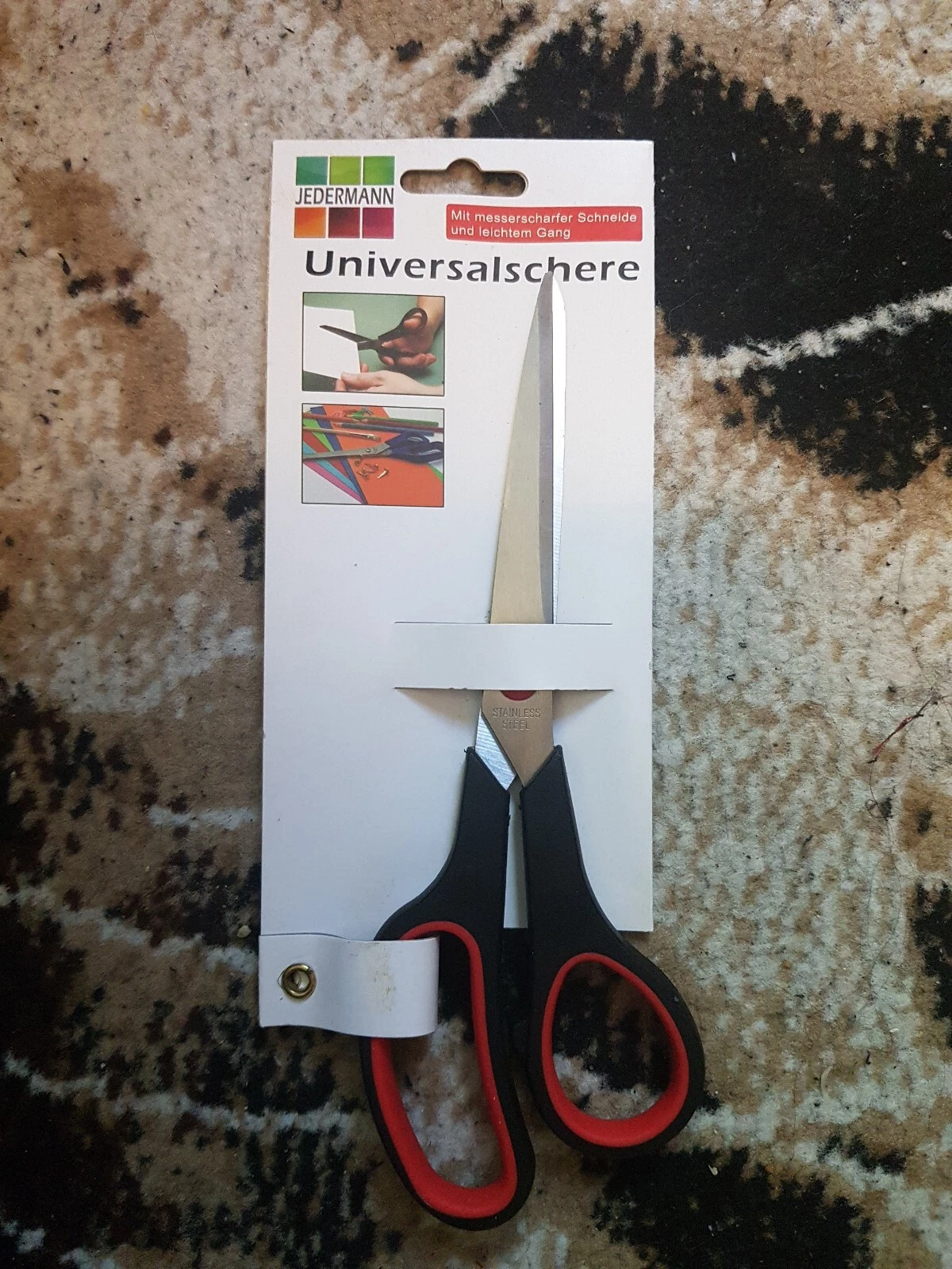 Schere, Papierschere, Bastelschere, schwarz, Stainless Steel