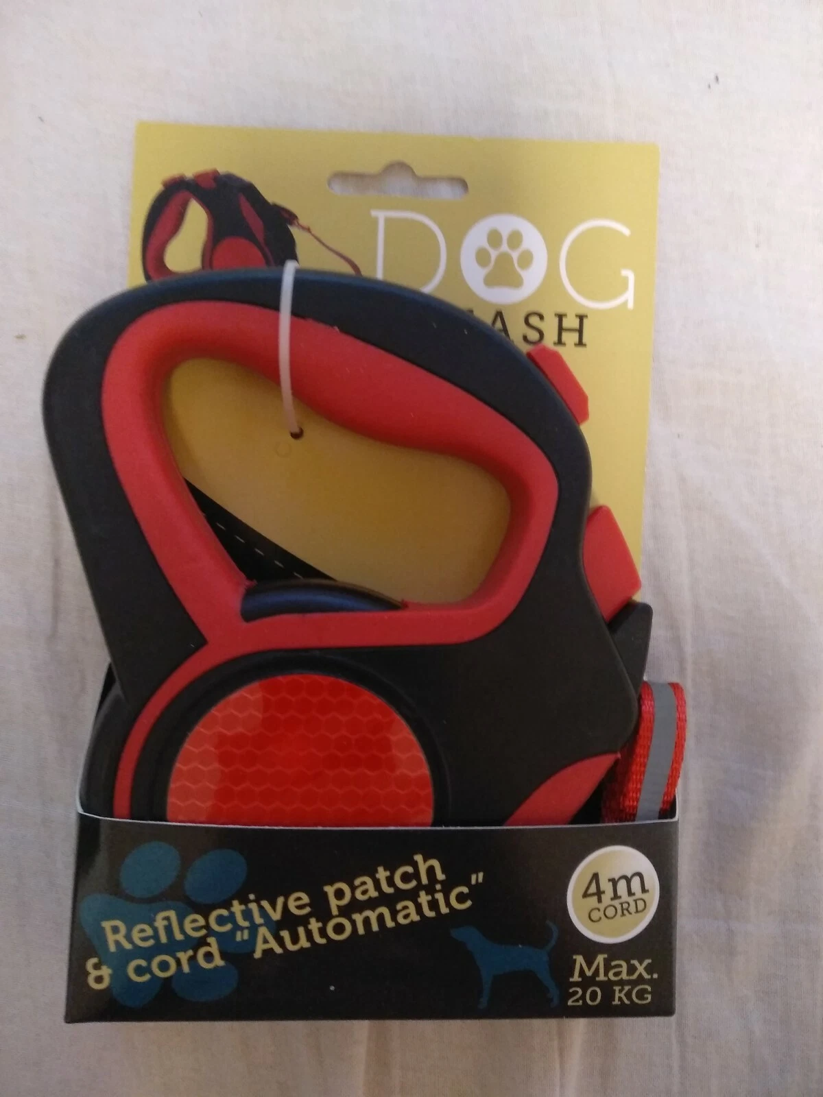 Ausziehbare Hundeleine 4 m rot